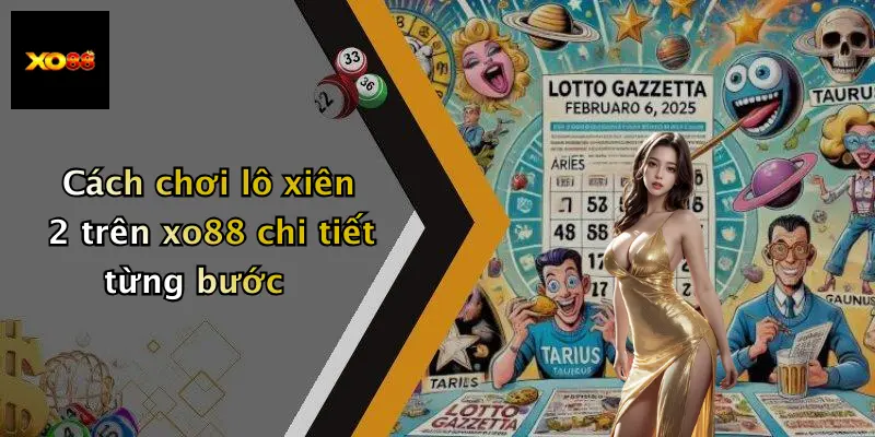 Cách chơi lô xiên 2 trên xo88 chi tiết từng bước